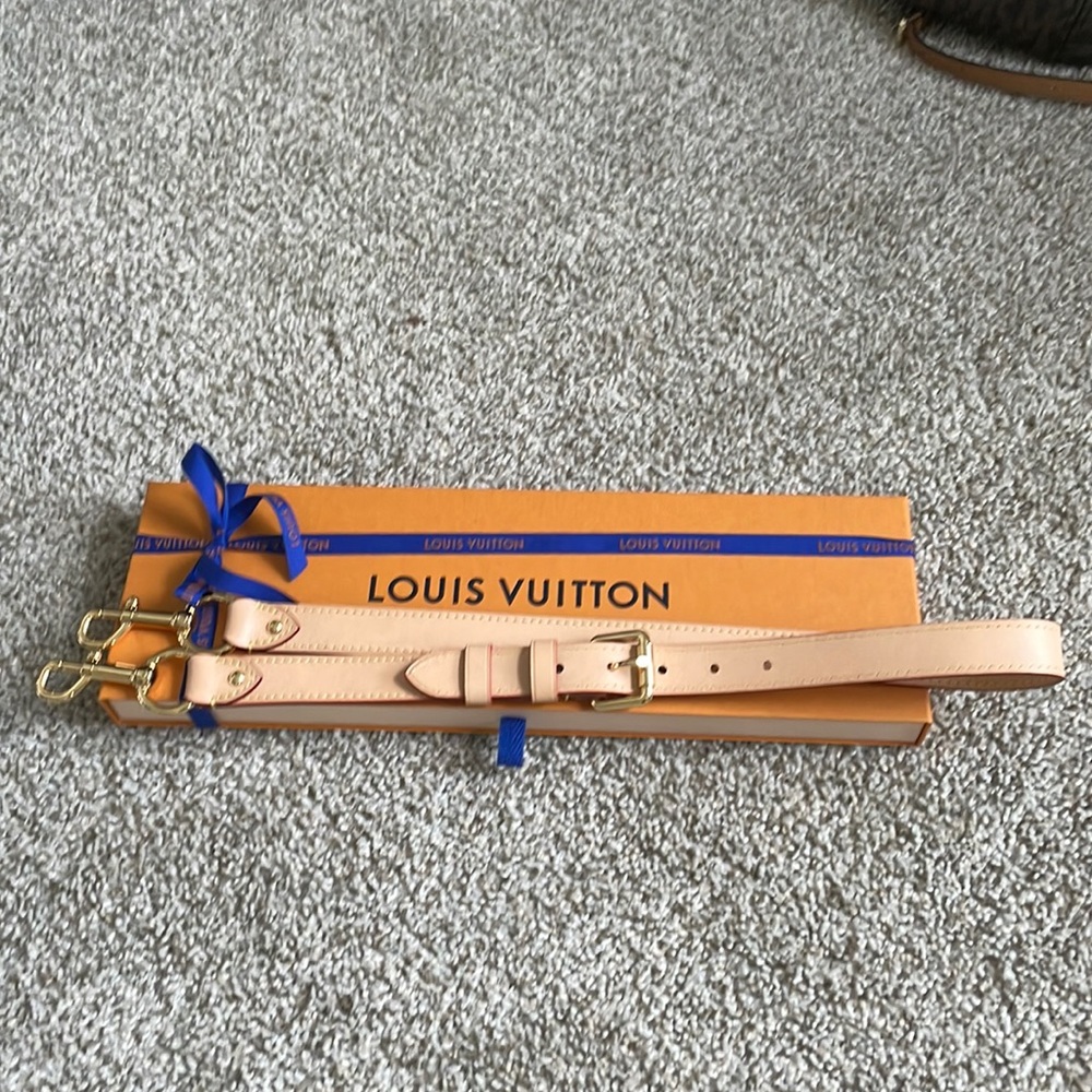 Brand New Limited Edition LV adjustable leather strap